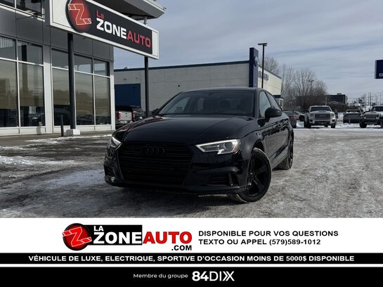 Audi A3 Black Optic 2018 2018 Noir